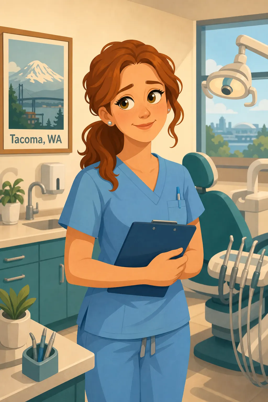 The Psychology of Money visual: Rebecca is a thirty-four-year-old dental hygienist in Tacoma, Washington. She earns a decent living, but her savings acc