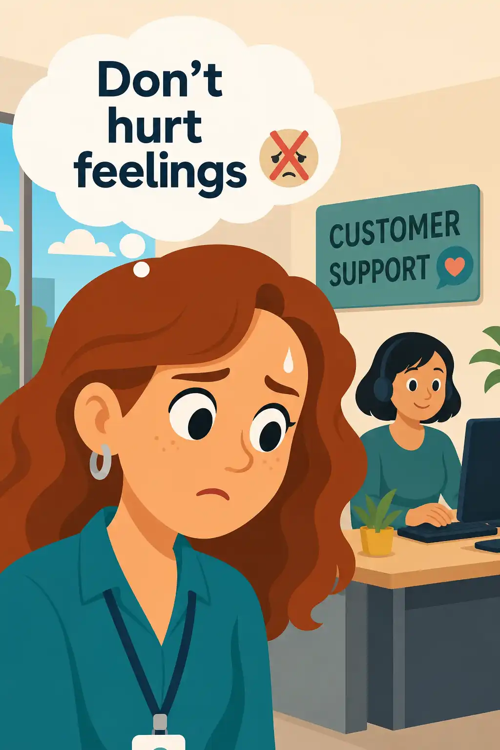 Radical Candor preview: Rachel manages a customer support team at a mid-sized insurance company. She's warm, well-liked, and absolutely terrifie