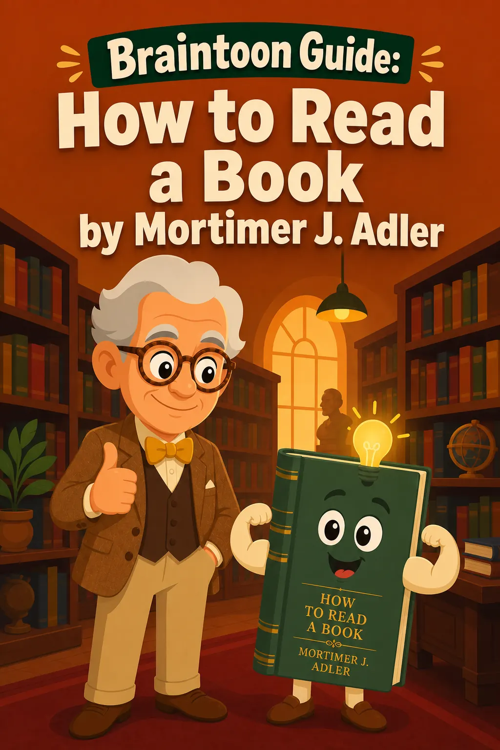 How to Read a Book visual: How to Read a Book by Mortimer J. Adler teaches you how to read actively, so that even the most difficult books leave yo