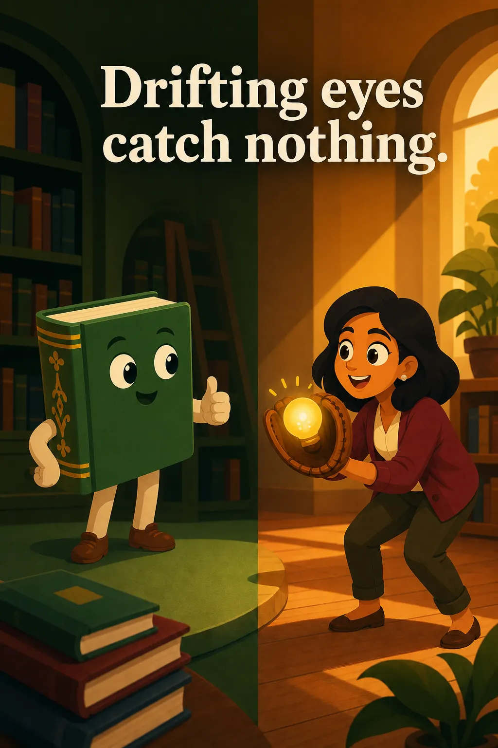 How to Read a Book preview: The author is the pitcher, throwing ideas your way. You, the reader, have to actively reach out and catch them. Drifting