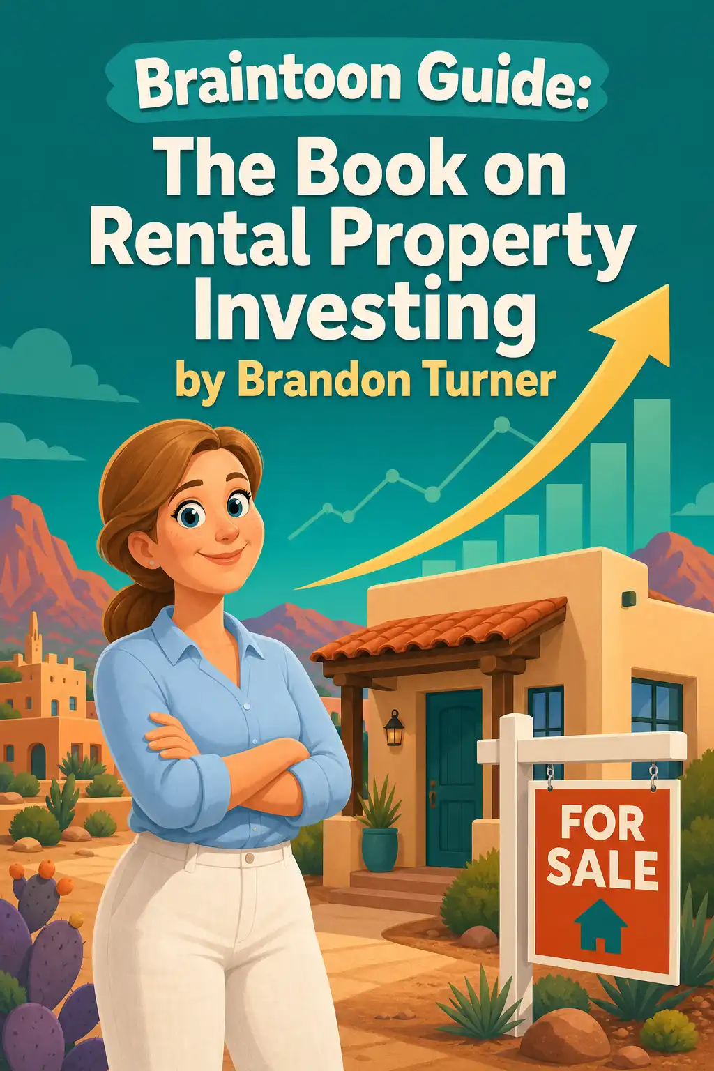 The Book on Rental Property Investing visual: The Book on Rental Property Investing by Brandon Turner is a practical guide to building lasting wealth and financial fr