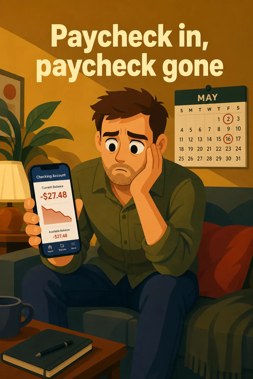 Rich Dad Poor Dad preview: But things haven't worked out, not really. He earns decent money, yet every single month his bank account empties before