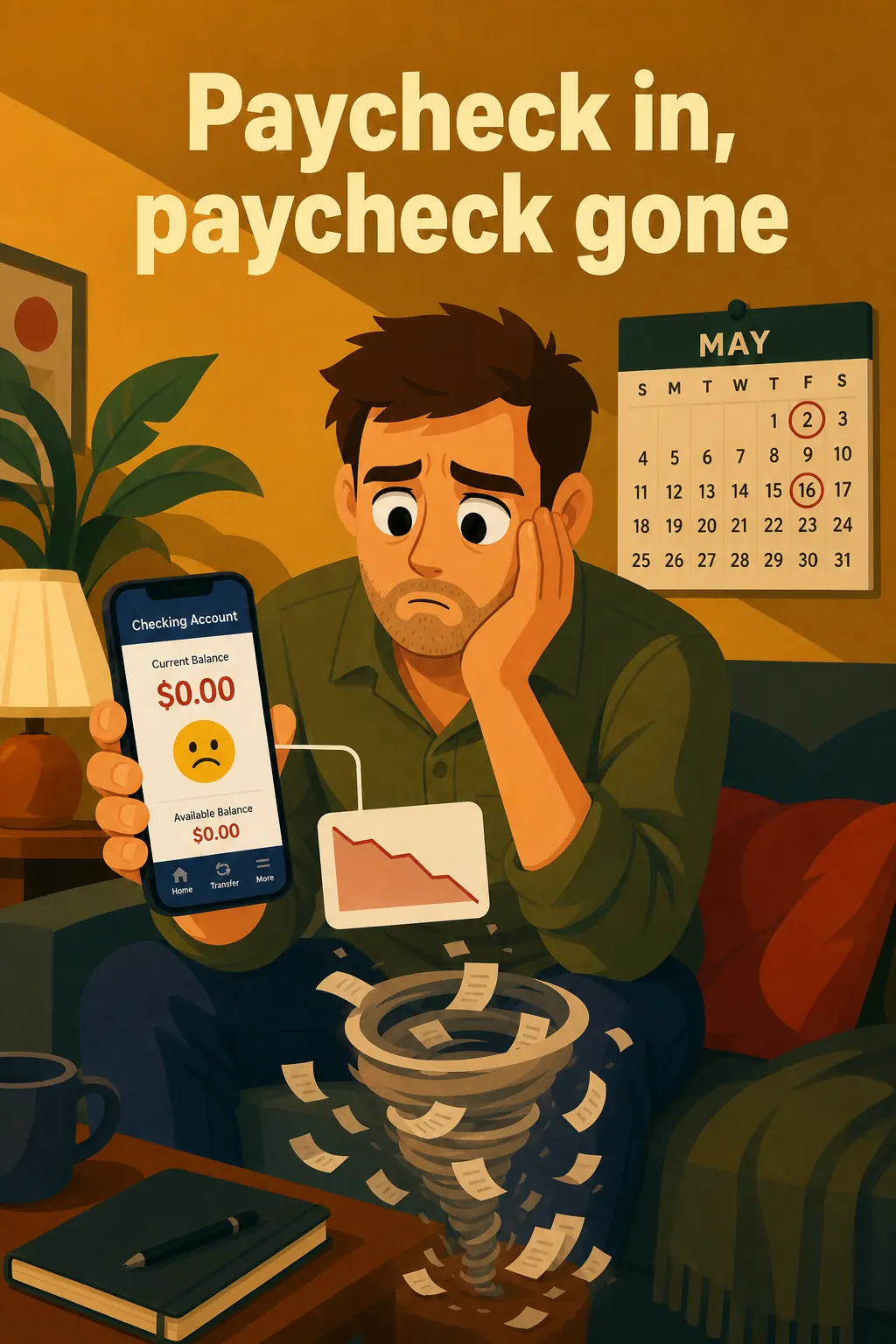 Rich Dad Poor Dad preview: But things haven't worked out, not really. He earns decent money, yet every single month his bank account empties before
