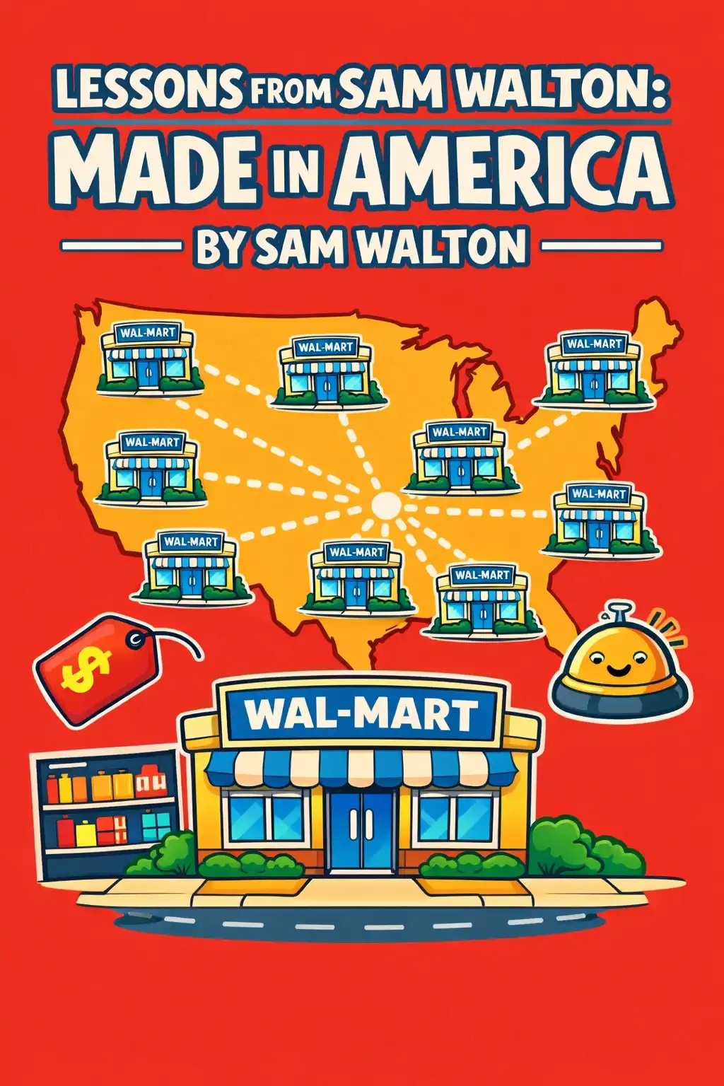 Sam Walton: Made in America visual: Sam Walton’s Made in America explains how he grew Wal-Mart from one small-town experiment into a national powerhouse, us