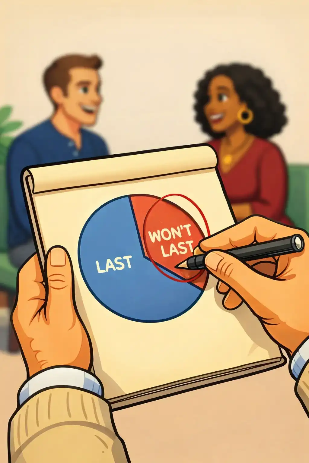 The Seven Principles for Making Marriage Work visual: What if a researcher could watch you and your partner talk for just five minutes, and predict whether your marriage woul