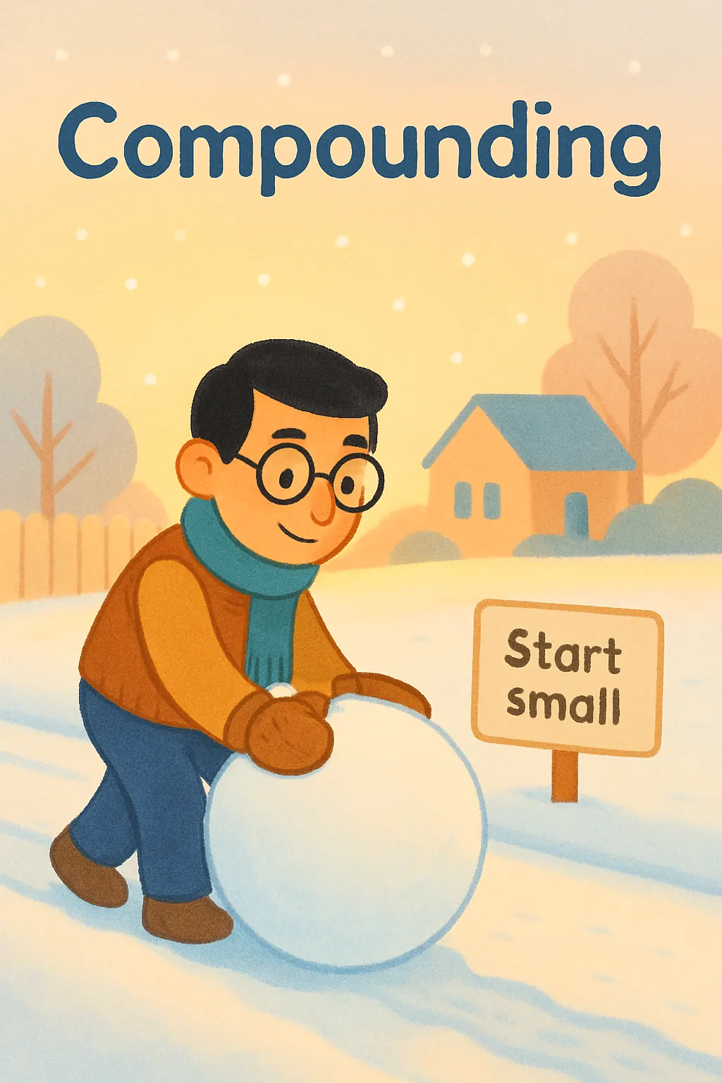 The Snowball: Warren Buffett and the Business of Life visual: Picture a nine-year-old in winter, rolling a snowball that grows inch by inch. That image is the core idea of the book: 