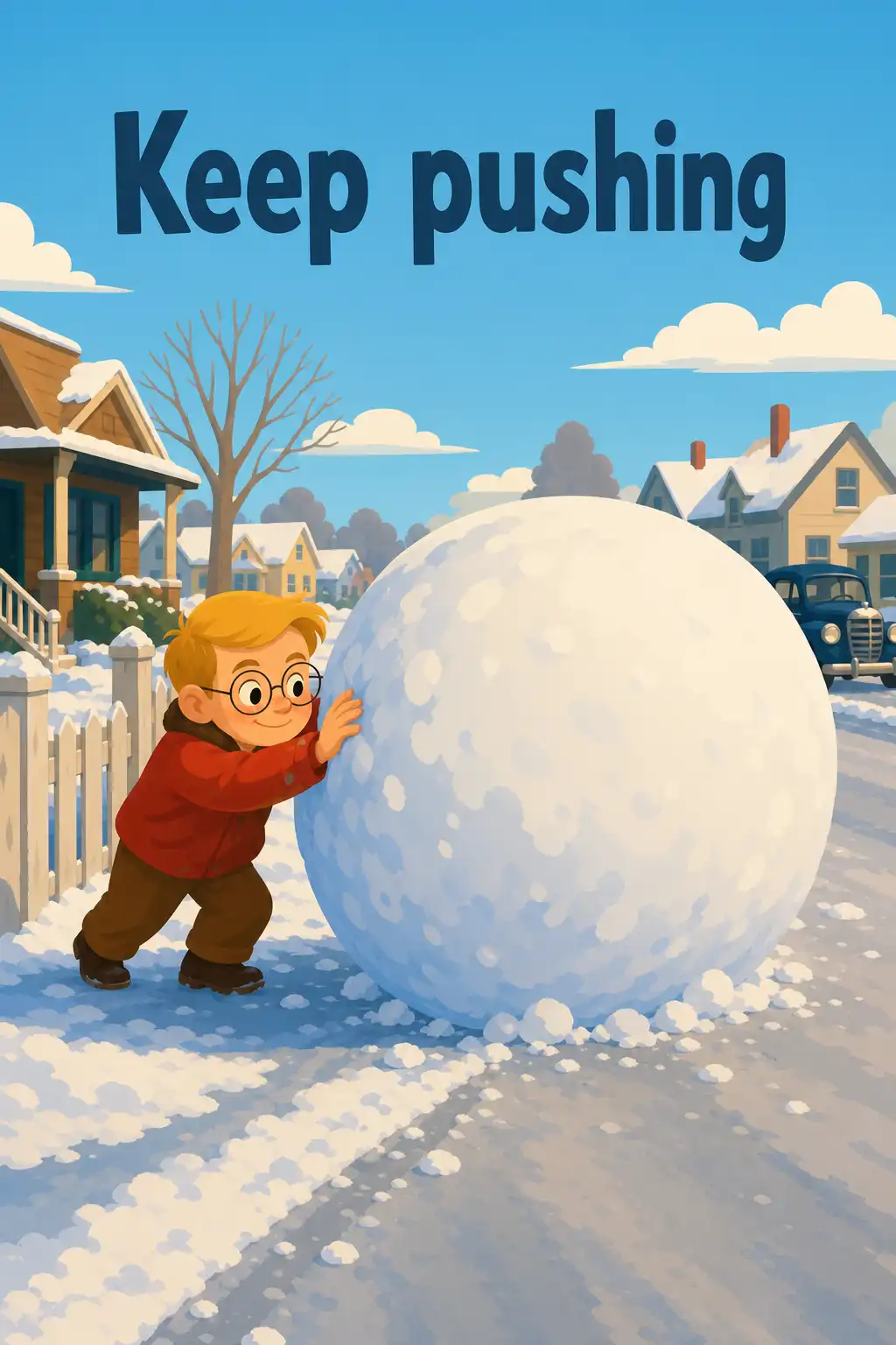 The Snowball (Warren Buffett's Biography) preview: As it rolls, it gathers more snow and grows heavier. When it reaches the edge of the yard, young Warren Buffett just kee