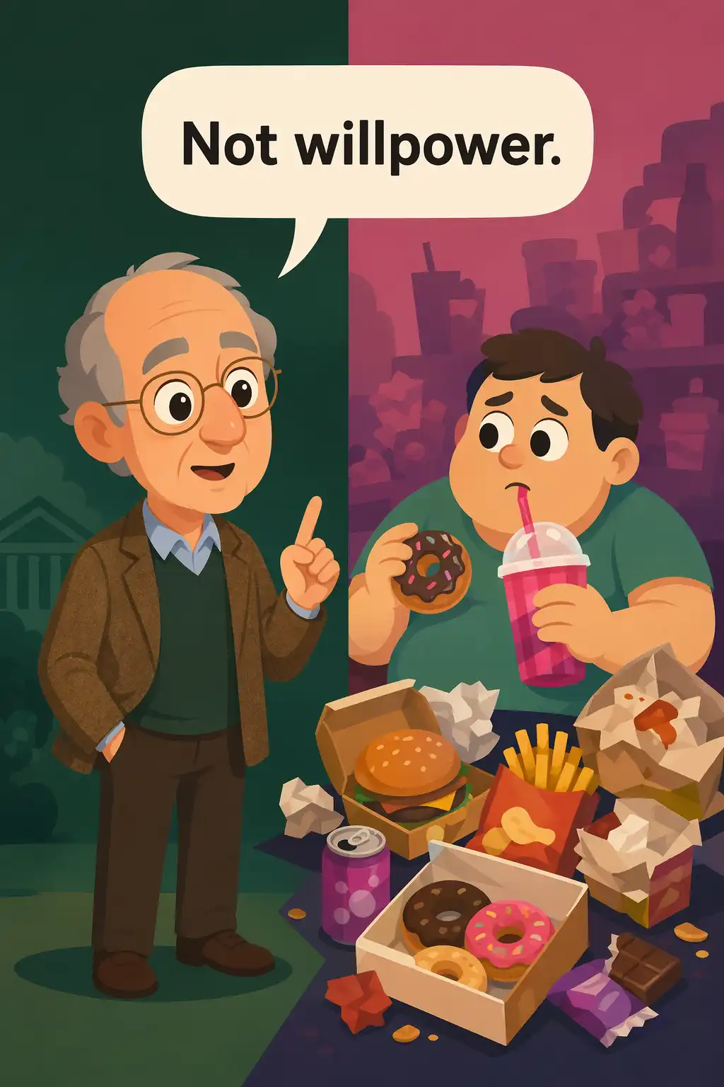 Stolen Focus preview: Professor Joel Nigg compares it to obesity. We don't call that weak willpower anymore. We recognise that the food system