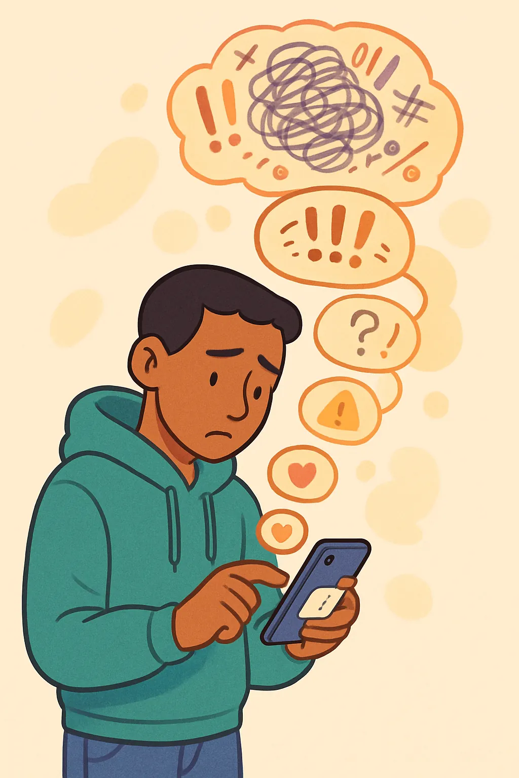 Stop Overthinking preview: Meet James, from the book. A small health worry spirals into scary self‑diagnoses, harsh self‑talk, and hours spent deba