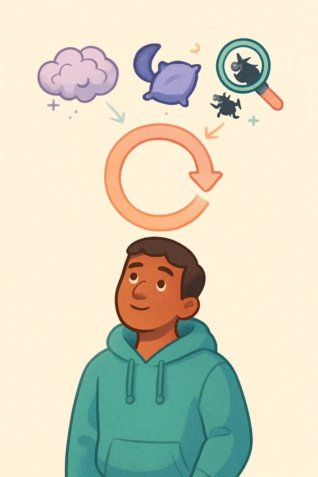 Stop Overthinking preview: Three forces feed the overthinking loop: your brain’s idle mode that drifts to worry (the “default mode” network), life 