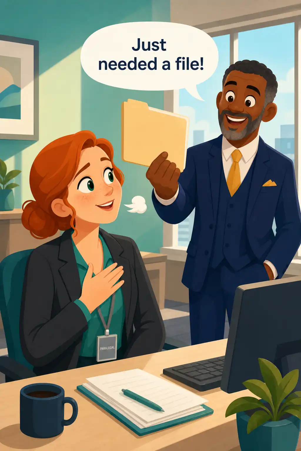Stop Overthinking preview: The next morning, Lauren learns the truth. Her boss just wanted a file. Relief washes over her for about an hour. And th