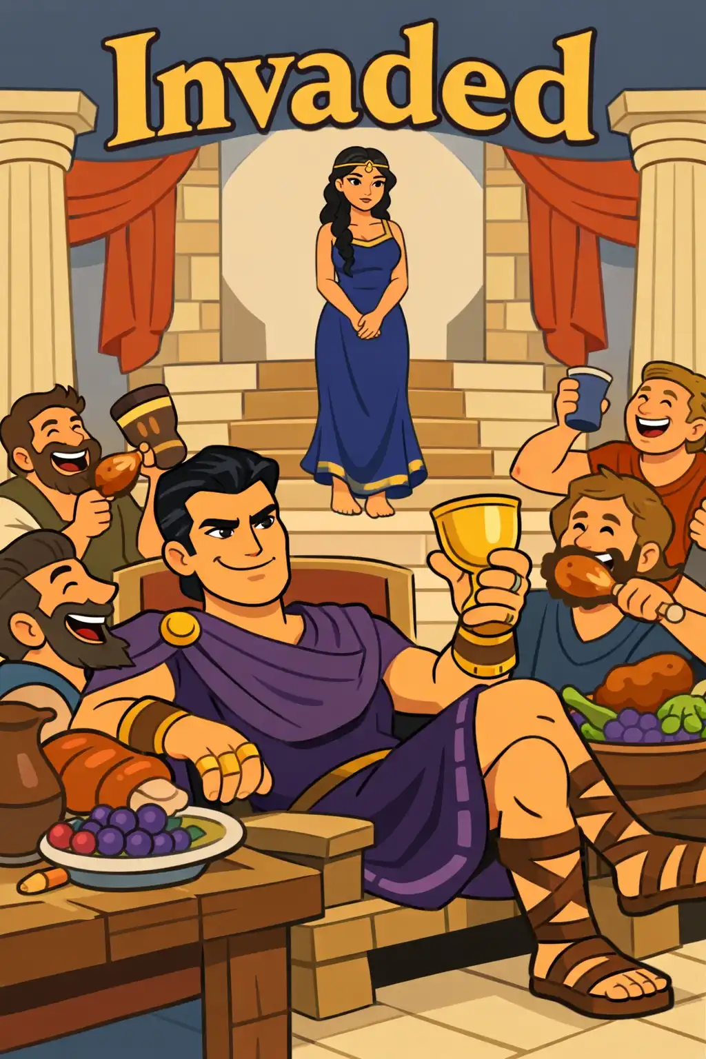 The Odyssey preview: Back home on the island of Ithaca, over a hundred arrogant suitors have invaded his palace. They feast on his wealth day