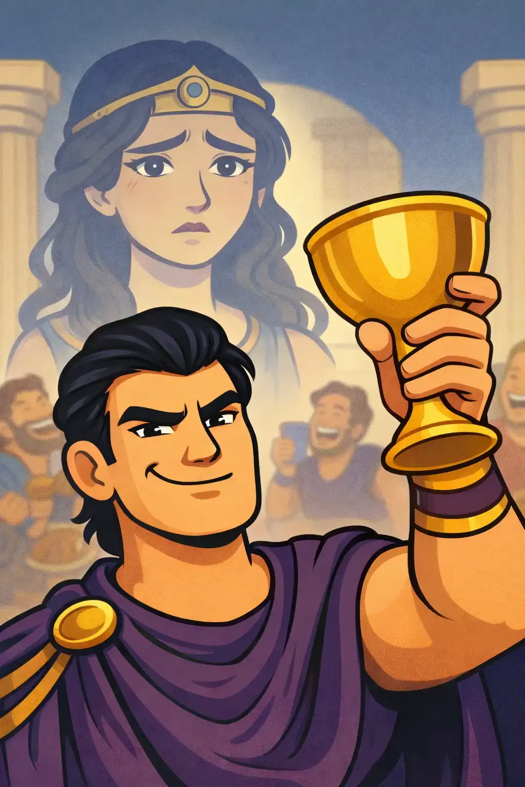 The Odyssey preview: Back home on the island of Ithaca, over a hundred arrogant suitors have invaded his palace. They feast on his wealth day