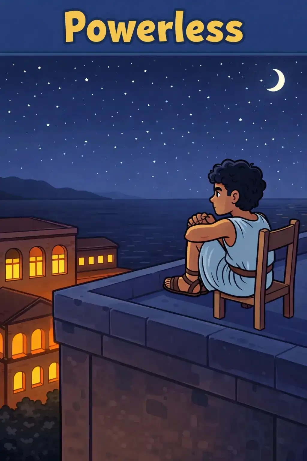 The Odyssey preview: His young son, Telemachus, watches helplessly. He is frustrated and powerless. He can't throw these men out, and he has 