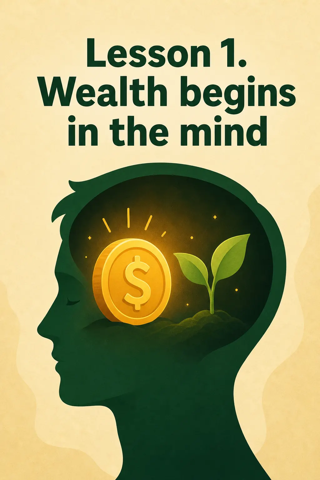 Think and Grow Rich visual: Lesson 1. Wealth begins in the mind