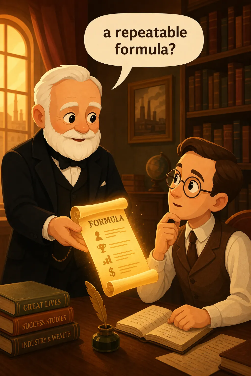 Think and Grow Rich preview: Carnegie believed there was a repeatable formula behind every fortune, and he challenged young Hill to study hundreds of
