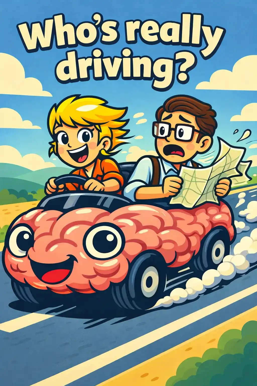 Thinking Fast and Slow visual: What if most of your decisions aren't actually made by the rational, careful part of your brain? What if the part you th