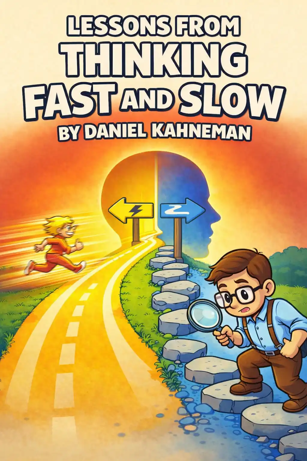 Thinking Fast and Slow visual: "Thinking Fast and Slow," by Nobel Prize winner Daniel Kahneman, reveals how two competing systems in your mind shape ev