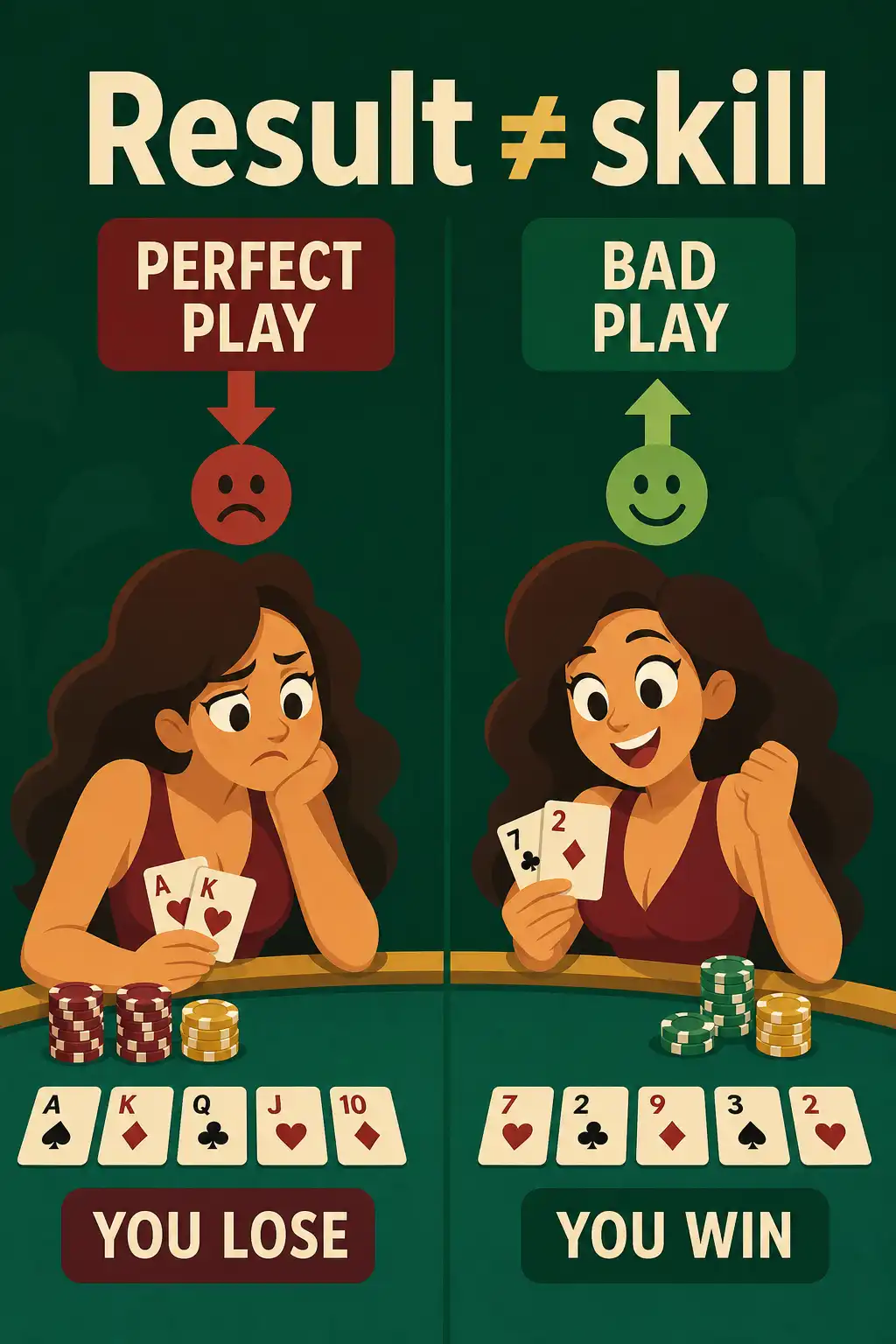 Thinking In Bets preview: At the table she learned a hard truth. You can play a hand perfectly and still lose, or play it badly and get lucky.