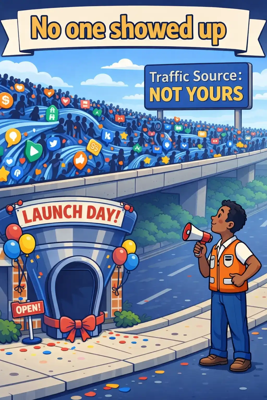 Traffic Secrets visual: Have you ever built something you were proud of, only to realize no one showed up—because you didn’t control where the t