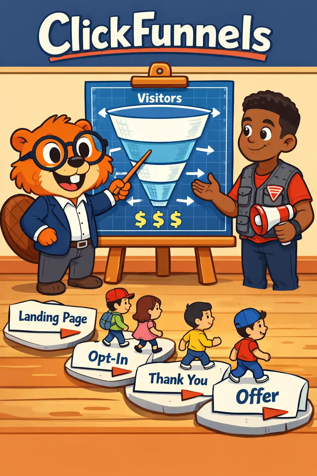 Traffic Secrets preview: Brunson’s background matters: he built ClickFunnels, software that turns visitors into customers using funnels—simple st