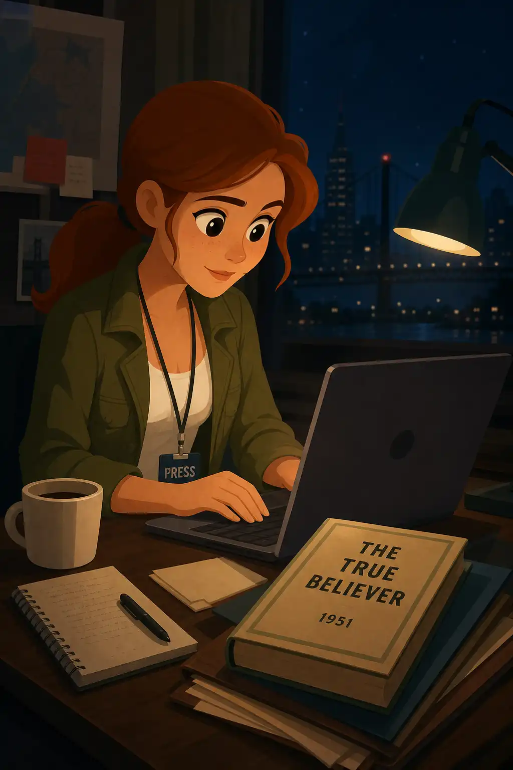 The True Believer preview: That night, researching the group online, Rachel opens a classic study. It's called The True Believer, written in 1951 b