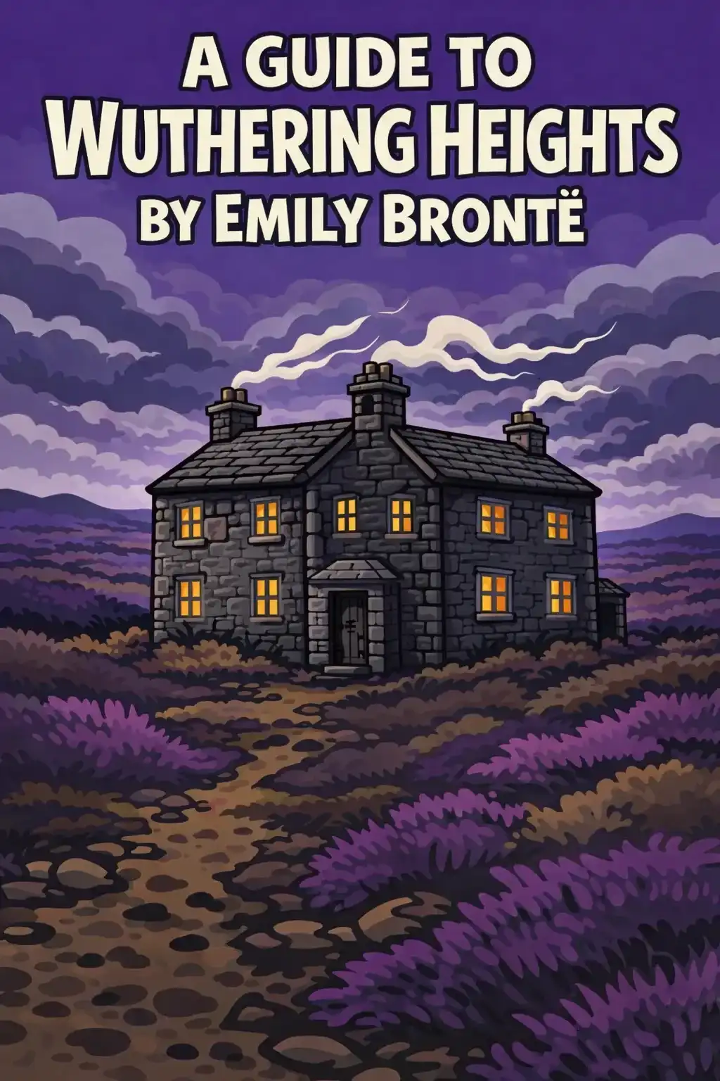 Wuthering Heights visual: Wuthering Heights by Emily Brontë is a haunting story of obsessive love, revenge, and redemption, set on the wild, winds